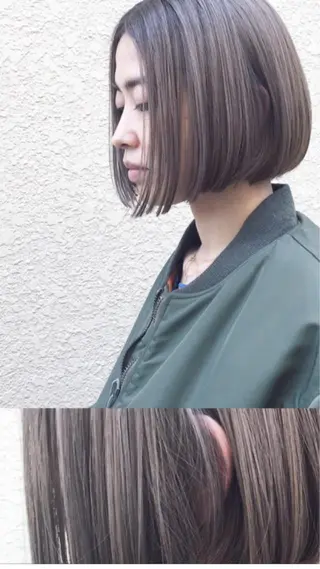 ショート カラー パーマ ヘアアレンジ メンズ キッズ ネイル マツエク・マツパ premier modelsのヘアスタイル