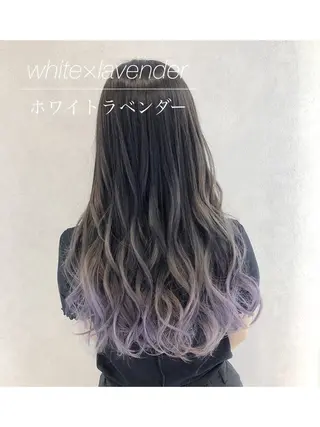 ロング カラー bAteAu所属・💎透明感カラー💎 bAteAu あまねのヘアスタイル