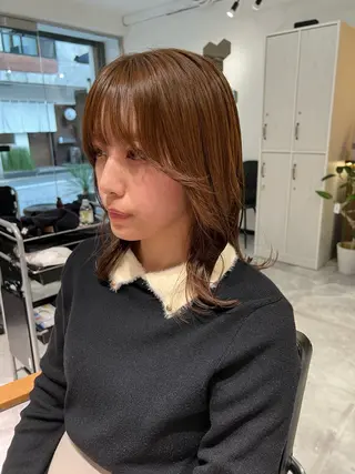 ミディアム カラー ヘアアレンジ 「sumi」 AMIのヘアスタイル