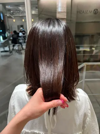 ロング カラー 似合わせボブ/ 大人ボブ🩵しおのヘアスタイル