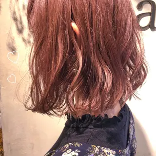 ショート カラー ヘアアレンジ 髪質改善🩵縮毛矯正 代々木/木下のヘアスタイル