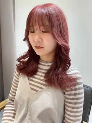 カラー 🌟透明感カラー× 小顔カット いっせいのヘアスタイル