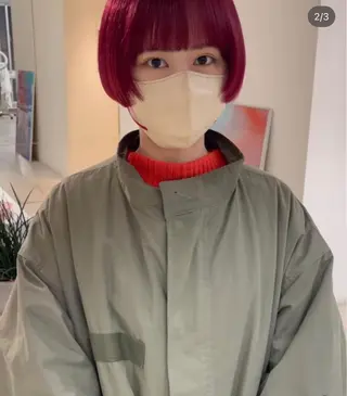 ショート oma　袮次金 鈴香のヘアスタイル