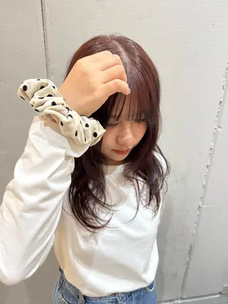 ミディアム パーマ 平松 和泉のヘアスタイル