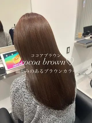 セミロング カラー 🎀透明感× 赤み消し🎀正源のヘアスタイル