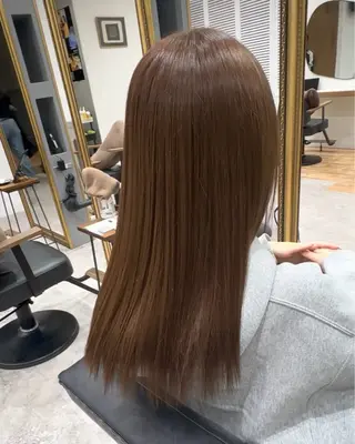セミロング 透明感イルミナカラー ／寒色/MOMOKAのヘアスタイル