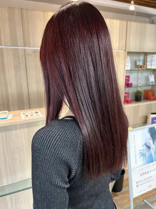 ロング カラー 志賀　輝/ハイライト /縮毛矯正/髪質改善のヘアスタイル