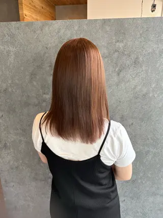 セミロング カラー 長谷川日菜 / 郡山のヘアスタイル