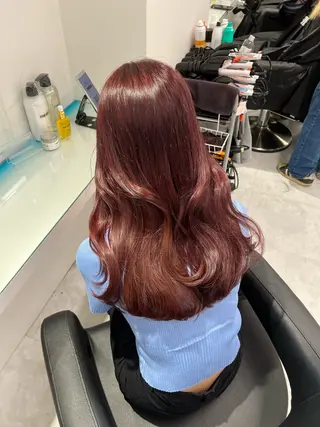 カラー ブリーチなし透明感 💗RYOTAのヘアスタイル