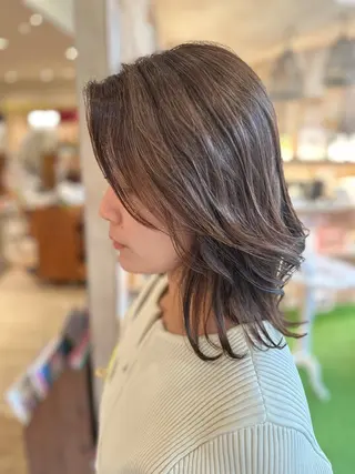 セミロング 韓国風レイヤーカット 🇰🇷❕モカのヘアスタイル