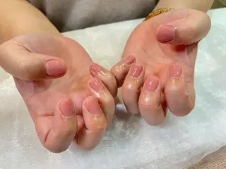ネイル はばすみれ🎀ﾈｲﾙ 光ﾌｪｲｼｬﾙ ﾍｱのネイルデザイン