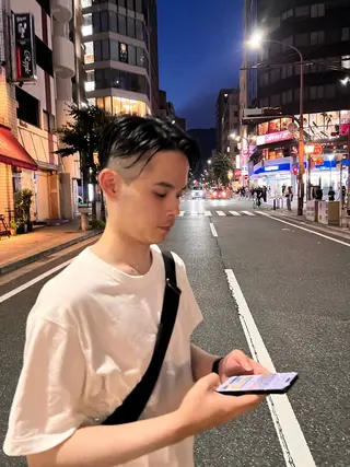 ショート メンズ 透明感・艶感 小坂隼斗のヘアスタイル