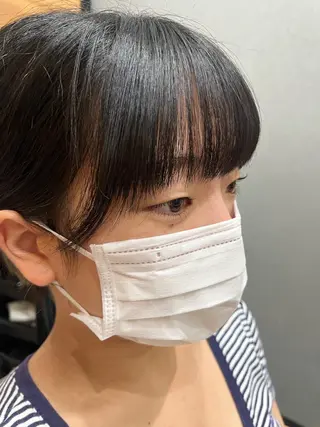 ミディアム カラー パーマ ヘアアレンジ メンズ キッズ ネイル マツエク・マツパ アイブロウ 久木原 ゆりのヘアスタイル