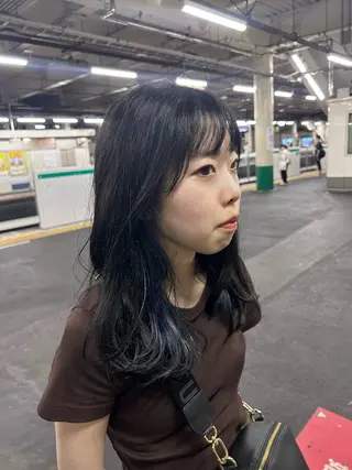 カラー SALOWIN 新宿三丁目me+所属・レイヤー/ボブ/ パーマ/HARUKAのヘアスタイル