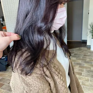 ロング カラー 中村 友香のヘアスタイル