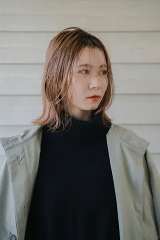 ミディアム ゆめか/湘南台/ YOLObydiarのヘアスタイル