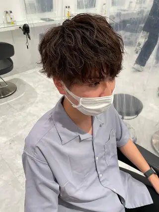 セミロング カラー メンズ ネイル マツエク・マツパ アイブロウ 🤍ベージュ×艶髪 🤍Ryuta🤍のヘアスタイル