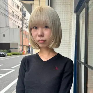 ショート カラー しずく/Lilu/ 博多美容室のヘアスタイル