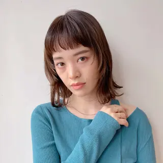 ミディアム ボブ/ミディアム 親しみやすさ/さくらのヘアスタイル