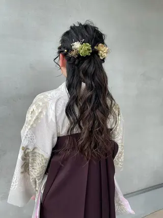 ロング ヘアアレンジ 増田 夏季のヘアスタイル