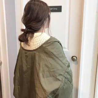 セミロング カラー ヘアアレンジ HARUNA/ミセス 大人ショートヘアのヘアスタイル