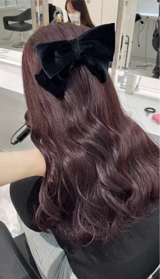 ロング カラー ヘアアレンジ 巻きラク♡レイヤー 🦢こころのヘアスタイル