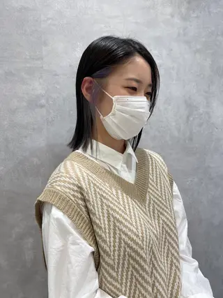 ミディアム カラー ヘアスタイルは 『キーちゃん』に！のヘアスタイル