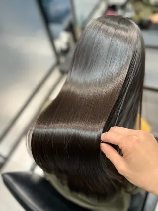 ロング 縮毛矯正　野口 恵のヘアスタイル