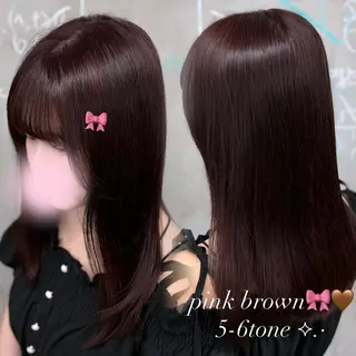 セミロング カラー miyu ✧のヘアスタイル