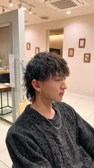 パーマ メンズ メンズカット/メン ズパーマ/鎌倉/ユウのヘアスタイル