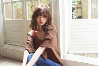 セミロング 【髪質改善】 梅田　聡のヘアスタイル