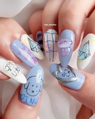 ネイル 3dパーツ/流行り 👧shushu❤️のネイルデザイン