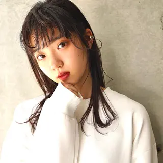 セミロング カラー パーマ トレンドヘア🩶 艶髪🩶yoshiのヘアスタイル