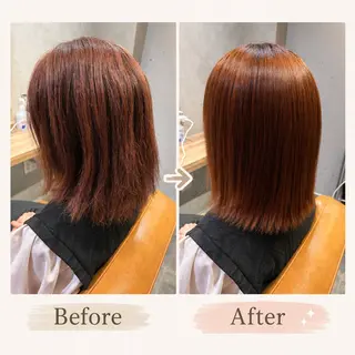 ミディアム 艶髪カラー✨ デジタルパーマ✨植松のヘアスタイル