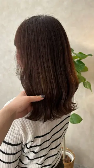 カラー ボブ/レイヤー/暖色 カラー/モモカ🎀のヘアスタイル