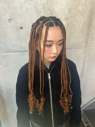 ロング HARURU🪮✨ ブレイズ海外ヘアのヘアスタイル