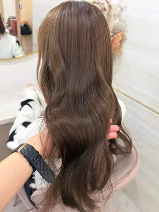 ロング カラー 🤍あみ🤍暗髪オリ ーブ特化🌿髪質改善のヘアスタイル