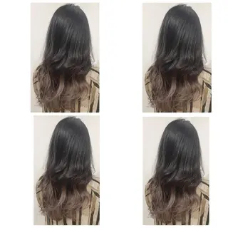 ロング カラー 京都大人女性ショート 徒歩1分/秋山のヘアスタイル