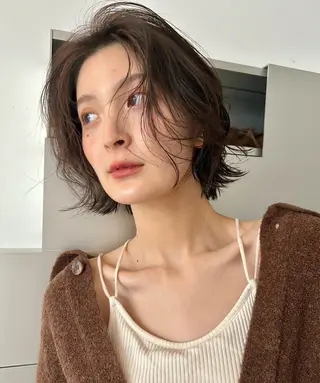 ミディアム 安藤 琢真のヘアスタイル