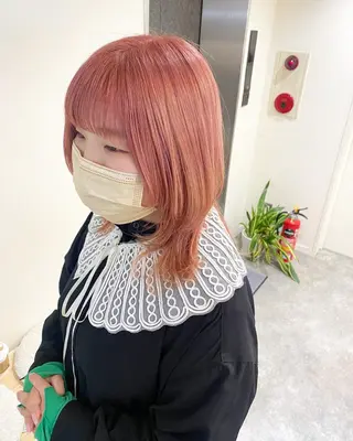 ミディアム カラー ヘアアレンジ ボブ /ニュアンス/ satomi🧸💖のヘアスタイル