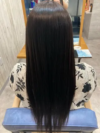 ロング 暖色カラー💞 菊地しおんのヘアスタイル