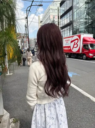 ロング カラー JuJu (orange)のマツエク・マツパデザイン