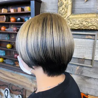 ショート カラー 川崎 かなでのヘアスタイル