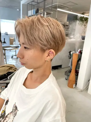 カラー メンズ 柴田泰秀sotti. 髪質改善/ブリーチのヘアスタイル