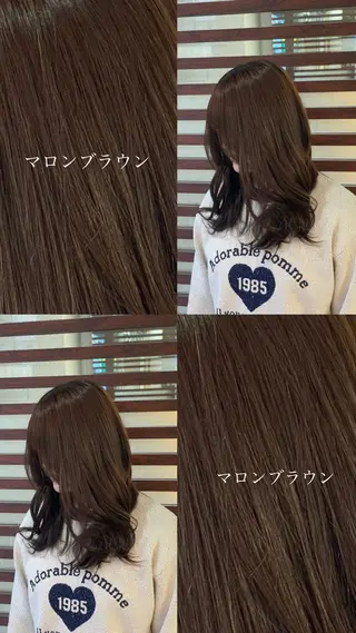 ロング アリヤマ メイカのヘアスタイル