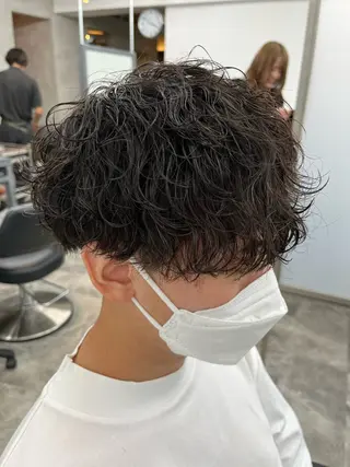ショート パーマ メンズ 平野 拓海のヘアスタイル
