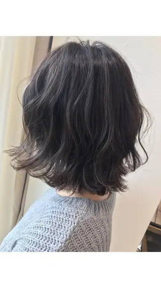 セミロング カラー ✨大人ショート特化 /カットモデル/銀座のヘアスタイル
