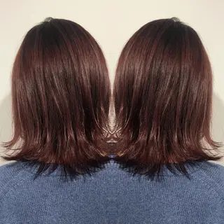 ミディアム カラー ブリーチ特化 梅田本多翔のヘアスタイル