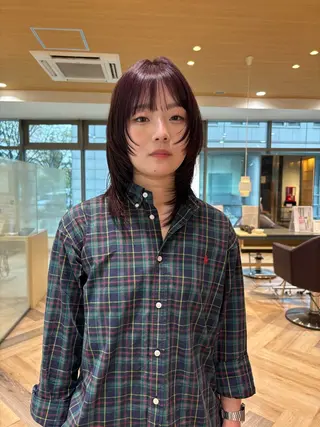 ショート カラー ゆい/パーマ/レイヤ ー/似合わせカラーのヘアスタイル