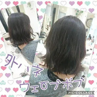 ミディアム 永島 桜のヘアスタイル
